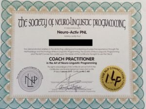 Certificat International Coach NLP - USA