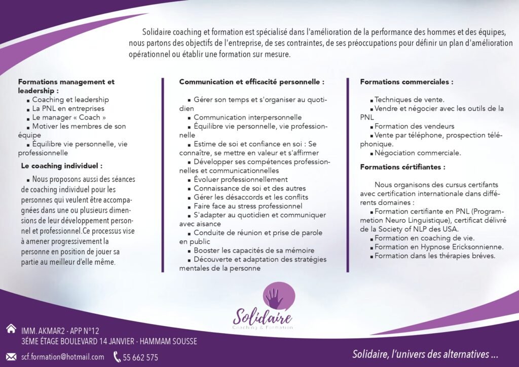 Brochure Solidaire